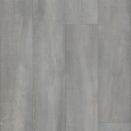 Sol Vinyle Textile Grande largeur - Parquet trait de scie - Chêne gris