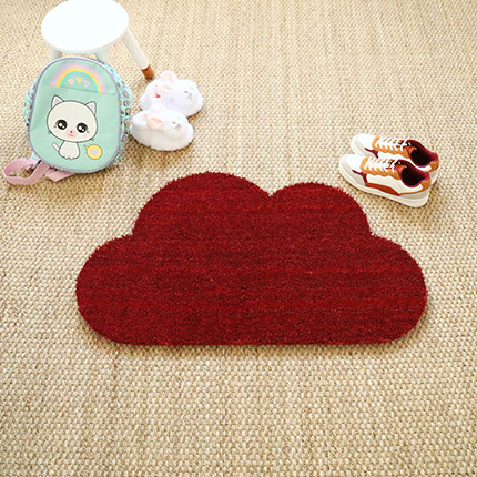 Paillasson Coco - Nuage - Rouge