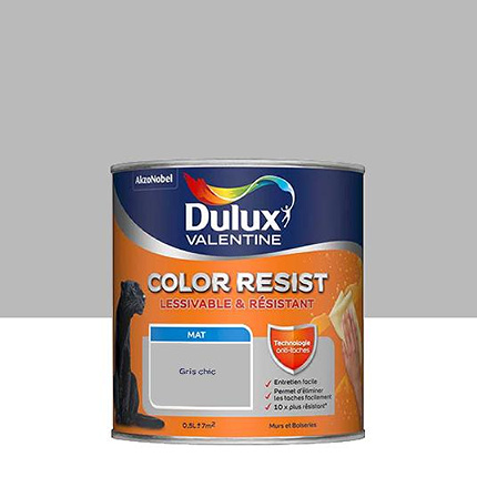 Dulux Valentine Color Resist - Murs&Boiseries - Mat Gris Chic