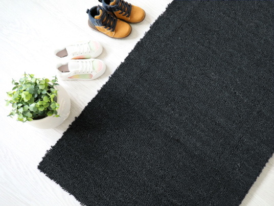 Tapis sur mesure Paillasson Brosse Coco 17mm - Blue Jeans - Vue de loin