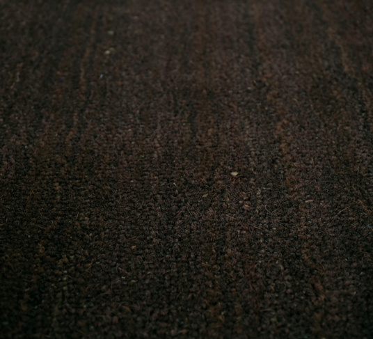Tapis sur mesure Paillasson Brosse Coco 23mm - Brun - Texture
