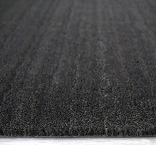 Tapis sur mesure Paillasson Brosse Coco 17mm - Anthracite - Tranche
