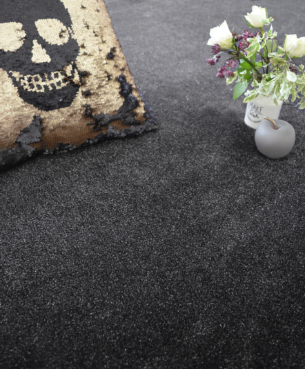 Tapis sur mesure Paillettes Star noir - Ambiance