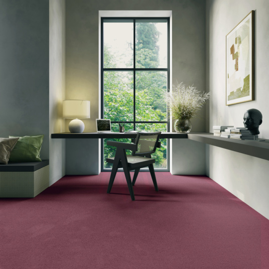Tapis sur mesure Chromaluxe rose boudoir, coloris doux et élégant pour un intérieur cosy
