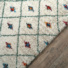 Tapis motif Berbère - Patan coloré - Vue de haut
