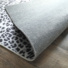Tapis toucher soft - Imprimé léopard - Patchwork noir et blanc - coin