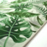 Tapis toucher soft - Imprimé feuilles exotique - Vert et écru - tranche
