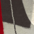 Tapis de salon design - Seventies - Formes rouges et grises - gros plan