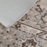 Tapis  motif oriental en tissus chenille recycl - Yanis - Gris et brun - envers