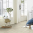 Sol PVC Smart - Atelier aspect bois vintage blanc - chambre