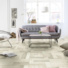Sol PVC Smart - Atelier aspect bois recyclé blanc - Ambiance salon