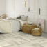 Sol PVC Smart - Atelier aspect bois recyclé blanc - Chambre