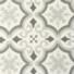 Sol Vinyle Élite - Envers Textile - Effet carreaux de ciment arabesques noir et blanc - Sans perspective