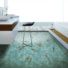 Sol Vinyle Textile Relief 3D - Imprimé poisson Koï japonais - Salle de bain