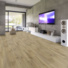 Sol Vinyle Link - Imitation parquet forestier - Bois fonc - salon