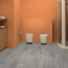 Sol Vinyle Link Plus - Imitation parquet gris - Surface brillante - salle de bain