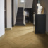 Sol Vinyle Loft - Imitation parquet bâton rompu - Surface brillante - couloir