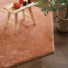 Tapis de salon design hexagonal Touch - Rose corail - salon