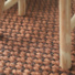 Sisal grosses boucles Tuxpan cuivre - vue de près