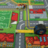 Moquette de jeu enfant circuit de voiture ville - dimensions
