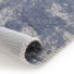 Tapis souple en tissu chenille recycl Montmartre bleu de Nmes - envers