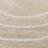 Tapis ovale en matire douce recycle - Masha - Beige et crme - vue de prs