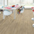 Sol Vinyle Textile Grande largeur - Parquet trait de scie - Chne sable - salle  manger