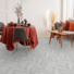 Sol Vinyle Link Plus - Imitation parquet gris bton rompu - Surface brillante - salle  manger