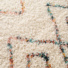 Tapis motif berbre -Ouna - cru et losanges multicolore - vue de prs