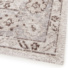 Tapis  motif oriental en tissus chenille recycl - Yanis - Gris et brun - coin
