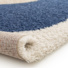 Tapis style berbre - Terre ancestrale - Bleu touareg, gris - envers