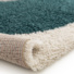 Tapis style berbre - Terre ancestrale - Bleu canard, camel - envers