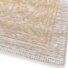 Tapis  motif oriental en tissu chenille recycl Camlia jaune - coin