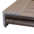 Finition latérale lame terrasse bois composite - Chocolat - 220 cm - Schéma des finitions
