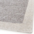 Tapis souple en tissu chenille recycl Cubisme crme et grge - coin