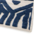Tapis extrieur et intrieur motif ethnique Brasilia bleu fonc - coin