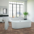 Sol Vinyle Link - Imitation parquet petites lames bois fonc - Surface mate - salle de bain