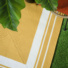 Tapis imitation fibres naturelles intérieur et extérieur Provence jaune safran - vue de haut