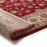 Tapis style persan en velours ras - Kiana - Rouge antique - envers