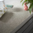 Tapis intrieur / extrieur Mah silver ganse synthtique Taupe - Tranche