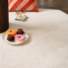 Tapis hexagonal en matire recycle Re-life beige nude - salon