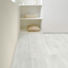 Sol Vinyle Textile Rnovation Confort - Imitation parquet blanc gris - salle de bain