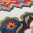 Tapis de salon ou d'extrieur ethnique - Rosace - Multicolore - gros plan