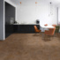 Sol Vinyle Textile - Black Edition 3D - Béton marron cuivré - salle à manger cuisine