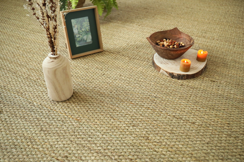 Jonc de mer Kalapa fin Panama ambiance naturelle avec déco douce et chaleureuse