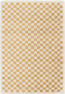 Visuel - Tapis damier  poils longs - Colorama - Jaune rtro