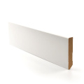 Plinthe blanche à peindre pour parquet contrecollé - 8 cm