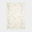 Tapis de salon en matire recycle - Ode  la nature - Beige et crme