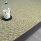 Tapis Sisal - Tulum cru - Ganse coton anthracite