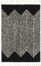 Tapis style Berbre avec franges - Arrow - Noir